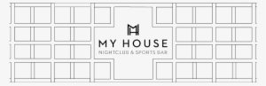 Myhouse Bottle Service Menu Header - Calligraphy