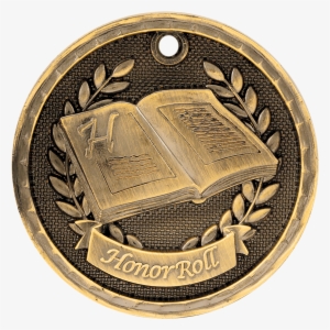 honor roll 3d medal - medal