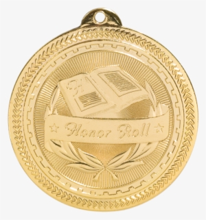Honor Roll Britelazer Medal - Engraved Gold Honor Roll Medal