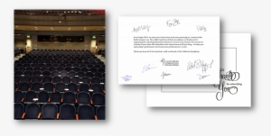 Example Of Subscriber Appreciation Cards, Signed By - Auditorium