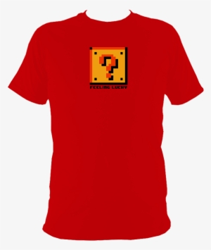 Feeling Lucky Block Red T-shirt - Parsons School Shirt