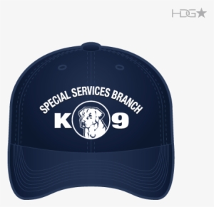 Cia Police K-9 Unit Dark Navy Flexfit® Hat - Police K9 Ball Cap