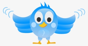 #twitter Follow Me Get Lots Of #cybersecurity News - Bird Flapping Wings Cartoon
