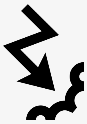 This Is An Icon Of An Arrow Pointing Downwards Towards - Icon