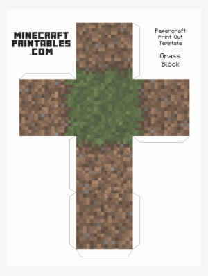 Papercraft Minecraft Dirt Block
