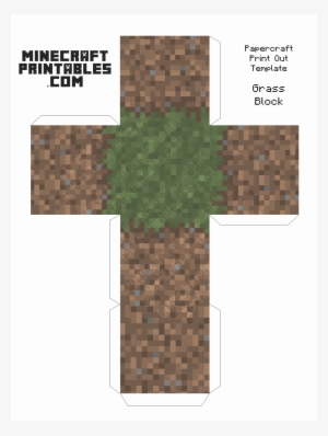 Papercraft Minecraft Dirt Block Transparent Png 16x1600 Free Download On Nicepng