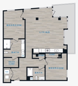 2 Bedroom G - Floor Plan