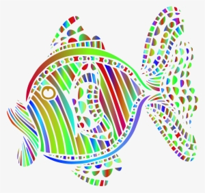 Abstract Colorful Fish 7 Svg Transparent Stock - Clip Art