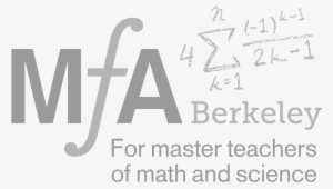 Mƒa Berkeley Logo-tagline, Grayscale - Math For America