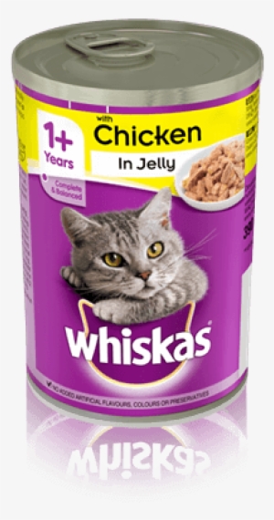 Whiskas® 1 Can With Chicken In Jelly 390g - Whiskas Can Cat Food
