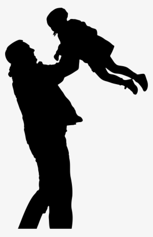 Big Image - Dad And Daughter Silhouette