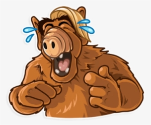 Rofl Ayuhk Alf Lol Funnily Amusingly Fun Funashell - Alf Sticker Telegram
