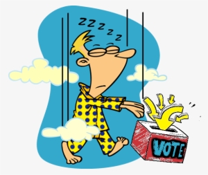 Candidate Donald Trump Has A 3 Trillion To Zero Vote - Sleeping Clipart