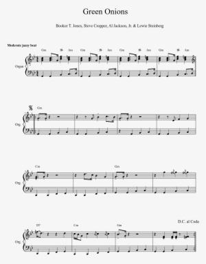 Green Onions Sheet Music Composed By Booker T - Sonatina In A Minor Op 88 No 3