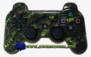 Zombie Apocalypse Custom Modded Dualshock 3 Ps3 Controller - Game Controller