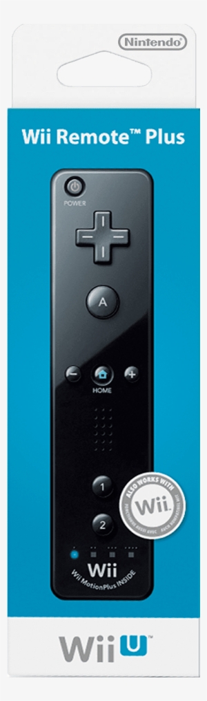 Wii Plus Remote Black-1 - Wii U Remote Plus