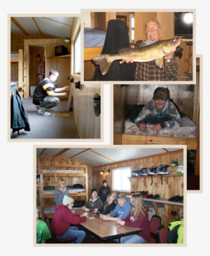 Our Deluxe Houses Features - Ice Fishing House Rentals