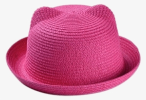 Summertime Pink Pussyhat - Straw Hat
