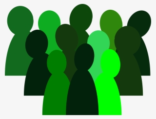 Green Crowd Clipart