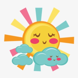 Cute Sun Svg Scrapbook Cut File Cute Clipart Files - Sun Cute Clipart Png