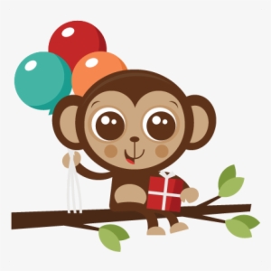 Birthday Monkey Svg Cut File Birthday Svg Files Birthday - Happy Birthday Monkey Cartoon