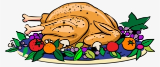 Cooked Turkey Clipart Clipartix Png - Thanksgiving Turkey Dinner Clipart