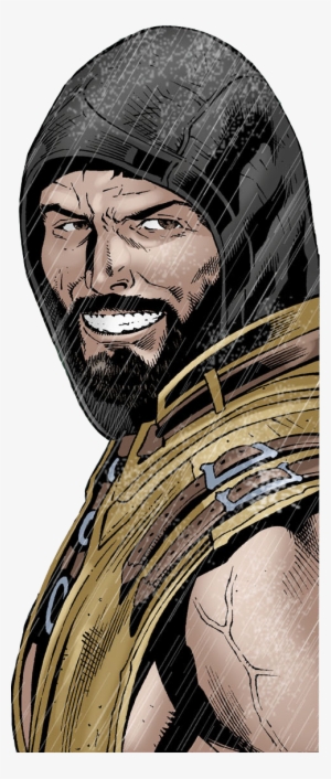 Hanzo Hasashi Smile Cutout Mortal Kombat X Comic By