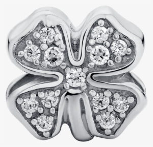 Favorite Sterling Silver Four Leaf Clover Charm Si15 - Silver