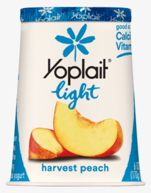 Harves Peach - Yoplait Light Yogurt, Banana Cream Pie - 6 Oz Cup