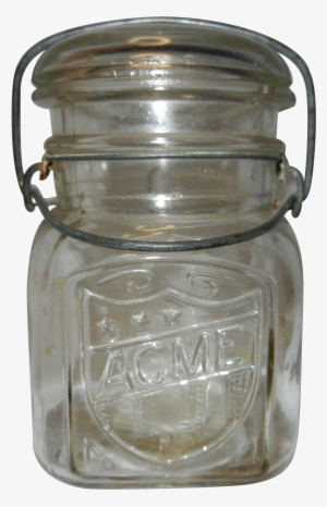 Vintage Acme Fruit Pint Canning Jar Found At Www - Vintage Acme Canning Jar