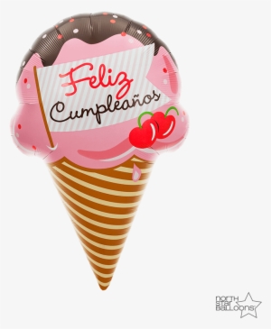 Feliz Cumpleaños Ice Cream Cone 37 In*