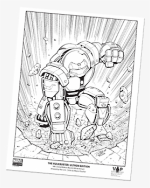 There Is A Free Marvel Art Print When You Spend $25 - Lego Hulk Buster Art