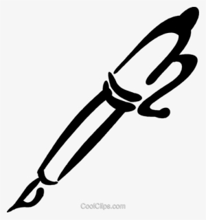 Fountain Pen Royalty Free Vector Clip Art Illustration - Ink Pen Vector Png