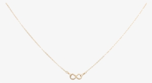 Tiny Infinity Necklace On Thin Chain - Infinity Tiny Necklace Gold