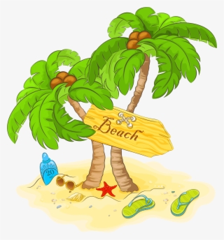 Recent Updates Clip Art Freeuse Stock - Summer Palm Tree Clipart