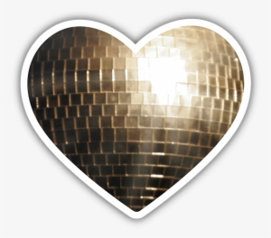 I Love Disco Bumper Sticker Disco Ball Heart - Heart