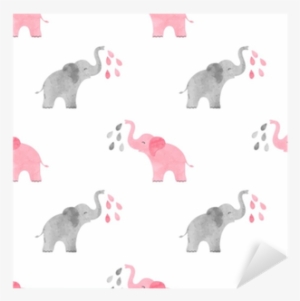 watercolor cute elephants pattern - elephants pattern