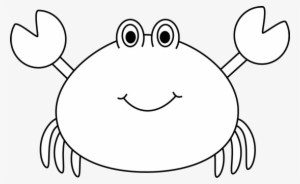 Black And White Crab Clip Art - Cute Crab Clipart Black And White