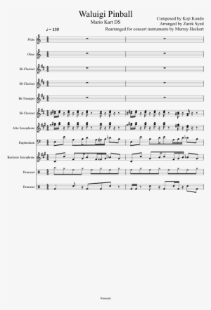 waluigi pinball sheet music composed by composed by - document
