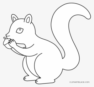 Banner Freeuse Stock Clipartblack Com Animal Free - Black And White Squirrel Clip Art