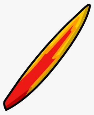 Flame Surfboard Icon - Surfboard Flames Png