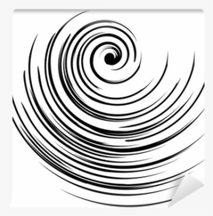 Vector Image Of A Black And White Spiral Wall Mural - Spiral Vector
