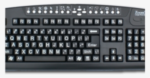 Zoomtext Keyboard - Zoomtext Large-print Keyboard: Yellow Keys