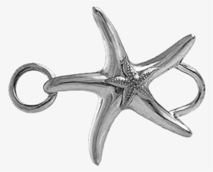 Starfish With Little Starfish Topper - Body Jewelry
