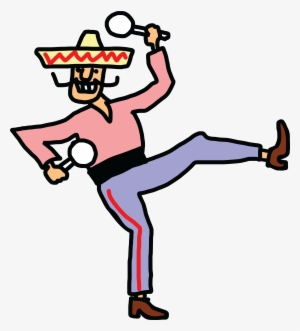 Mexican Man Cartoon Group Png Freeuse Stock - Cartoon Dancing Png