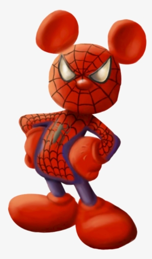 Iron Spiderman Clipart Mickey - Mickey Spiderman