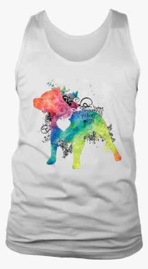 Pitbull Love Watercolor Zen T-shirt - Teesorange2 Lil Uzi Vert Now I Do Long Sleeves/sweatshirt