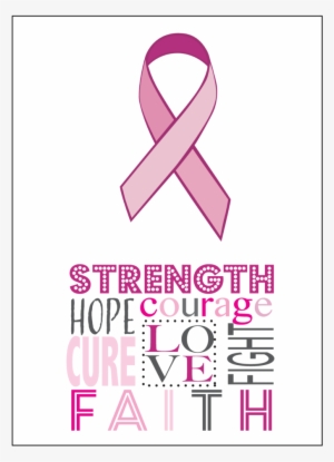 Pink Ribbon Strength Card Set
