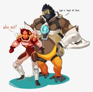Vector Overwatch Outfit Swap And Winston Submission - Overwatch Winston And Tracer