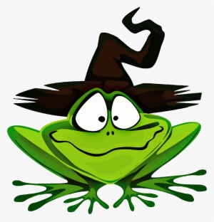 Cartoon Animals Clipart Frog - Witch Clipart